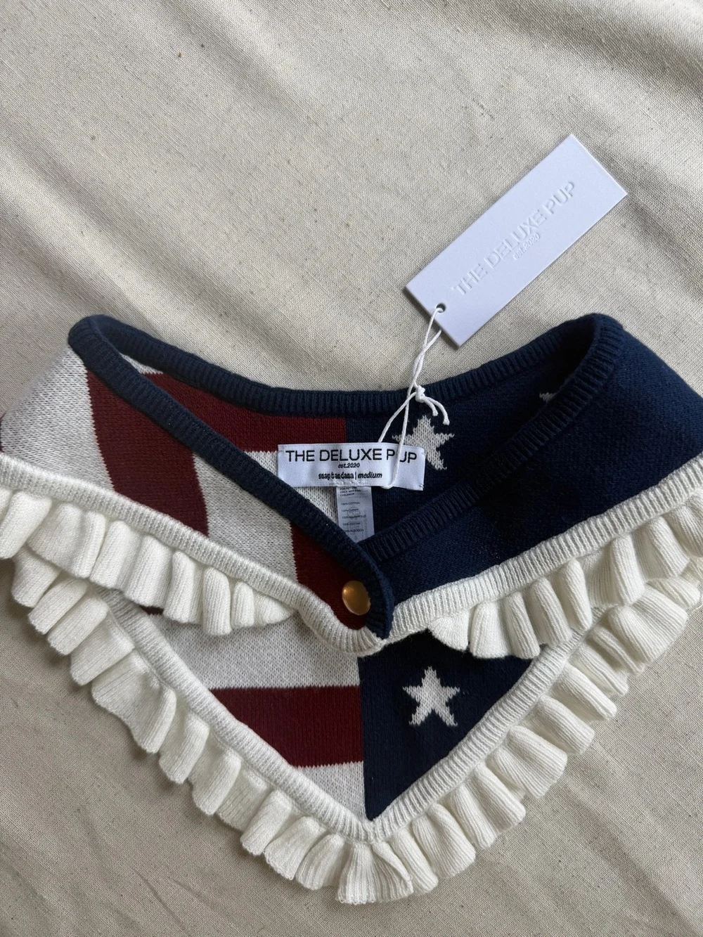The Deluxe Pup American Flag Bandana
